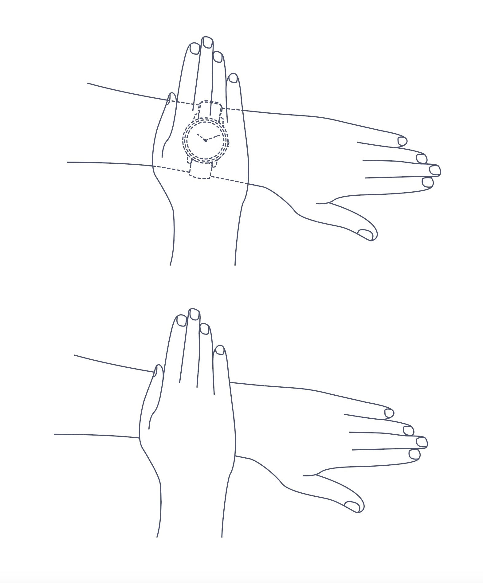 Recommended hand position - example 2