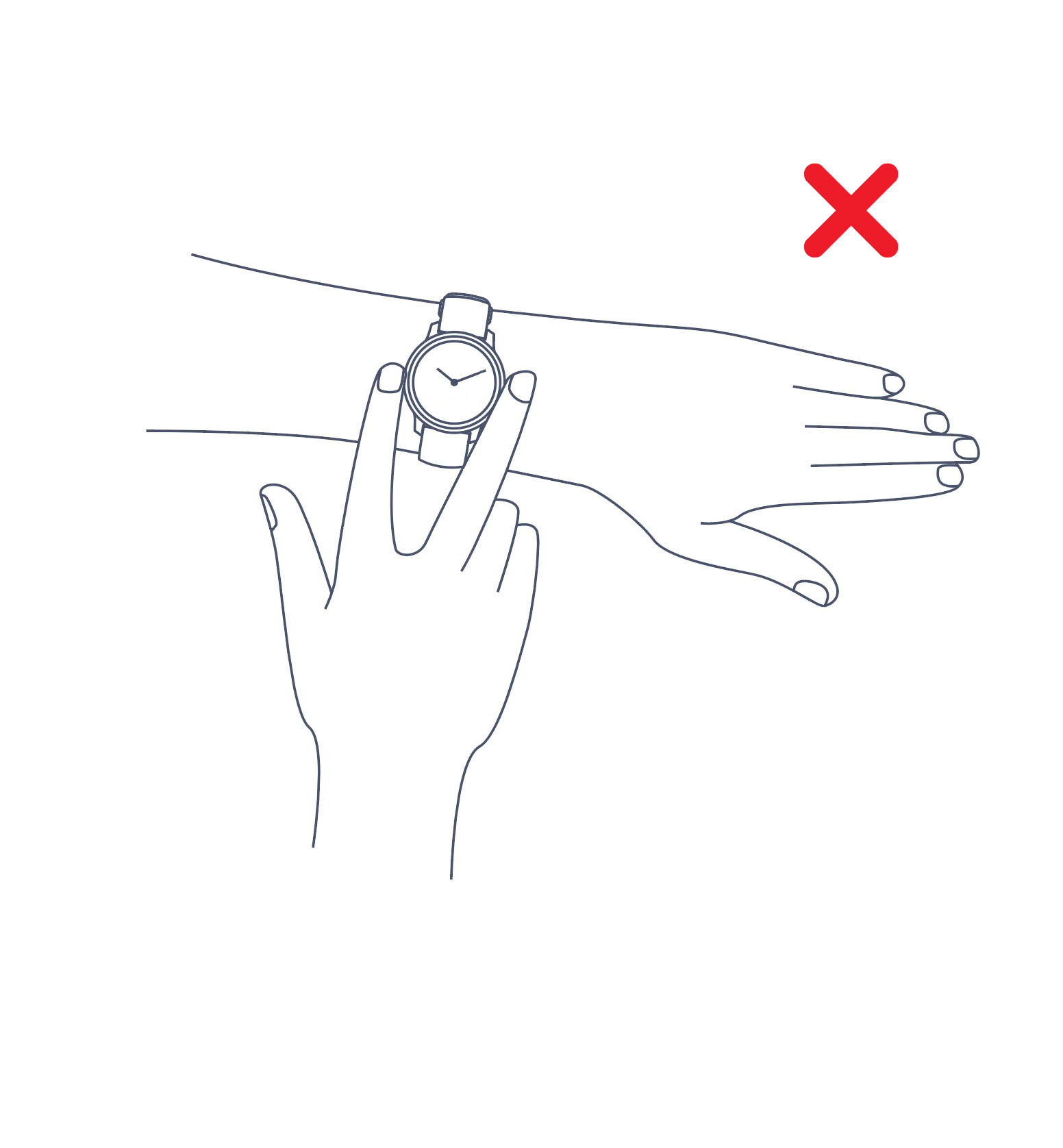 Hand position to avoid - example 2